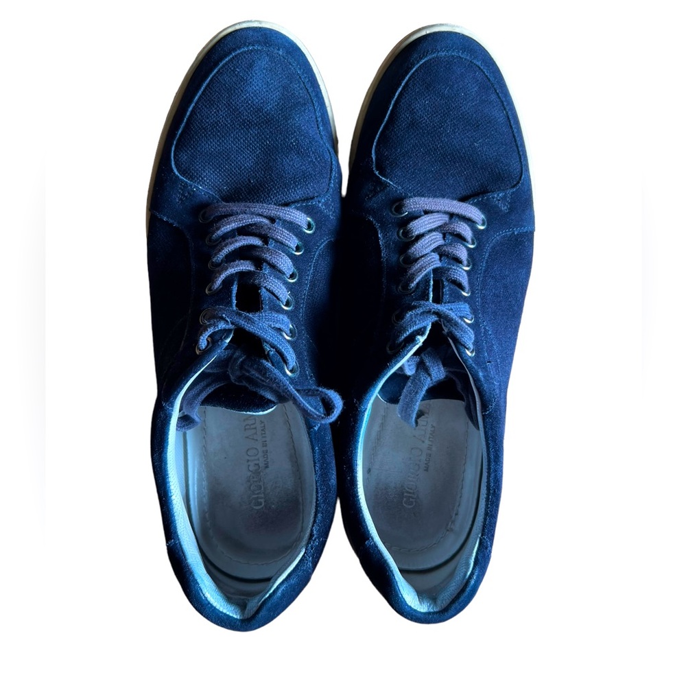 Giorgio Armani lace up suede men shoes Sz 9.5